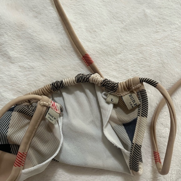 Burberry Plaid Bikini Set in Tan and Black - Picture 6 of 14